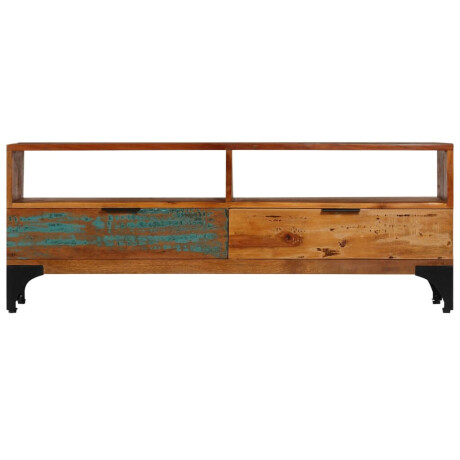 vidaXL Tv-meubel 118x35x45 cm massief gerecycled hout afbeelding2 - 1