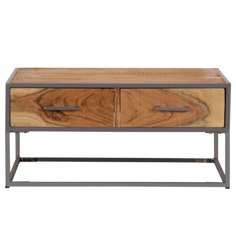 vidaXL Salontafel 75x75x35 cm massief acaciahout afbeelding2 - 1