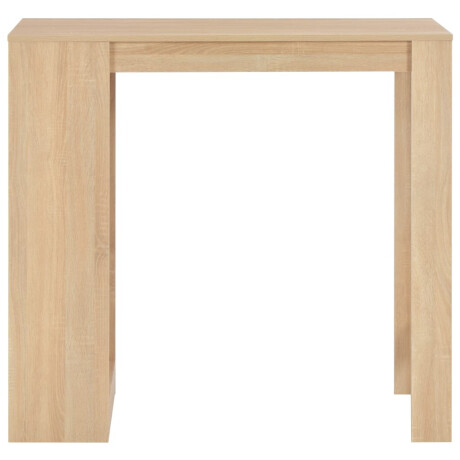 vidaXL Bartafel met schap 110x50x103 cm eikenkleurig afbeelding2 - 1