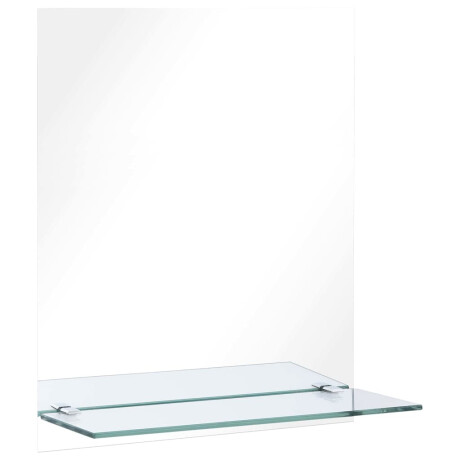vidaXL Wandspiegel met schap 20x40 cm gehard glas afbeelding2 - 1