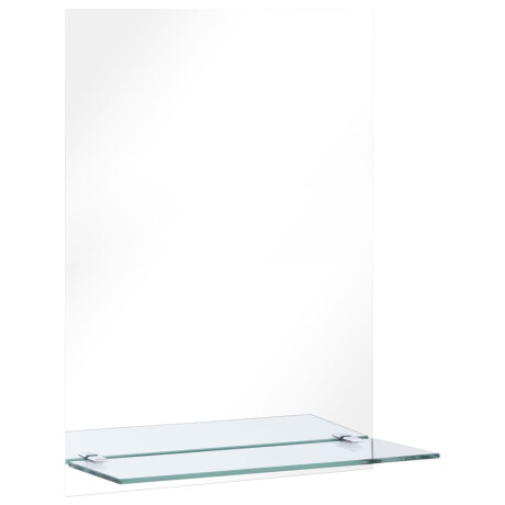 vidaXL Wandspiegel met schap 40x60 cm gehard glas afbeelding2 - 1