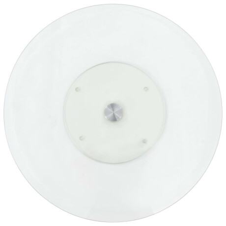 vidaXL Serveerbord draaiend 60 cm gehard glas transparant afbeelding2 - 1