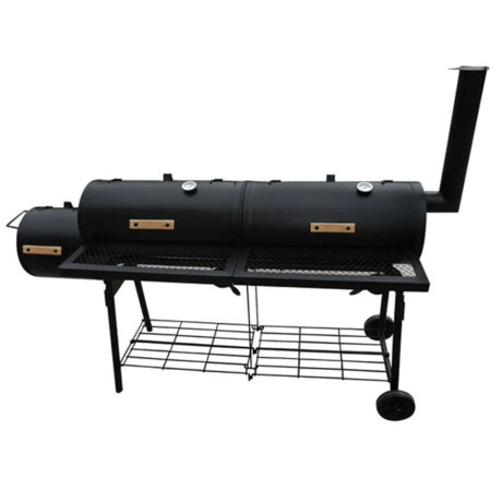 vidaXL Rookbarbecue Nevada XL zwart afbeelding2 - 1