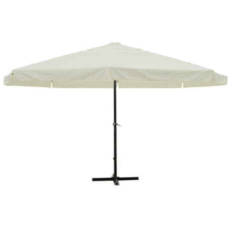 vidaXL Parasol Samos 500 cm aluminium wit afbeelding2 - 1