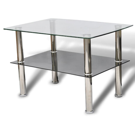 vidaXL Salontafel met 2 lagen glas afbeelding2 - 1