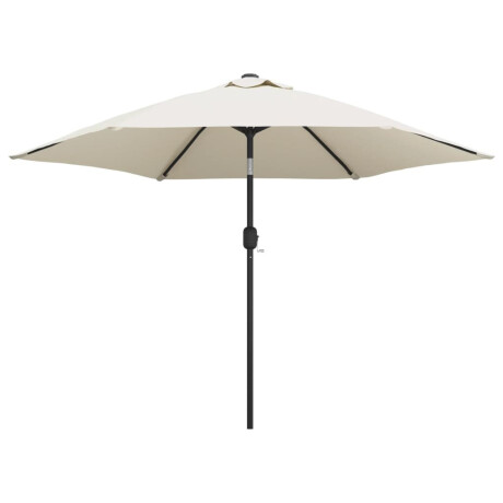 vidaXL Parasol met stalen paal 3 m zandwit afbeelding2 - 1