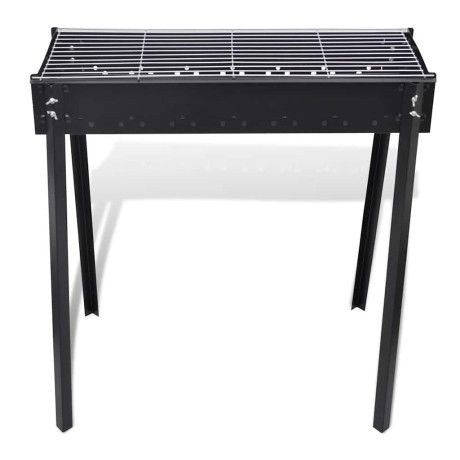 vidaXL Houtskoolbarbecue staand vierkant 75x28 cm afbeelding2 - 1