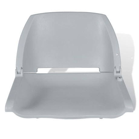 vidaXL Grijze opklapbare bootstoel zonder kussen 41 x 51 x 48 cm afbeelding2 - 1