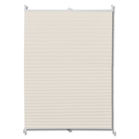 vidaXL Plissé rolgordijn 70x150cm creme afbeelding2 - 1