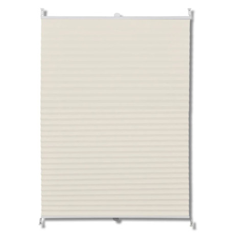 vidaXL Plisséjaloezie 40x125cm crème afbeelding2 - 1