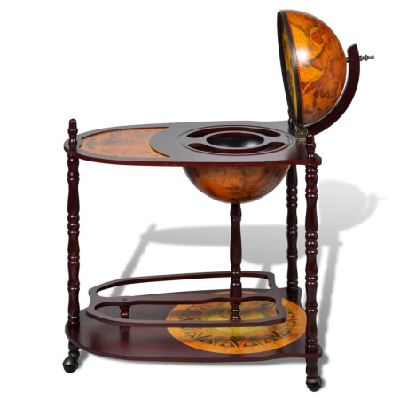 vidaXL Globebar vrijstaand eucalyptushout afbeelding2 - 1