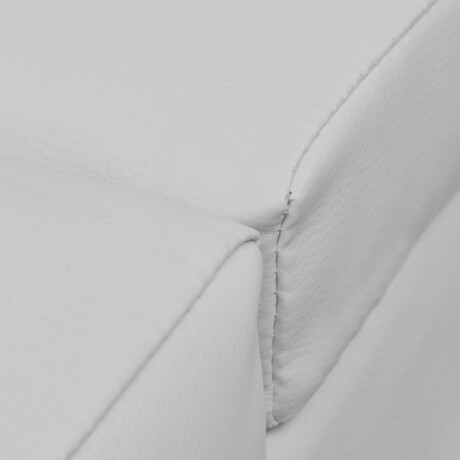 vidaXL Chaise longue kunstleer wit afbeelding2 - 1