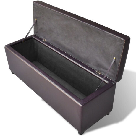 vidaXL Opbergbank lang hout bruin afbeelding2 - 1