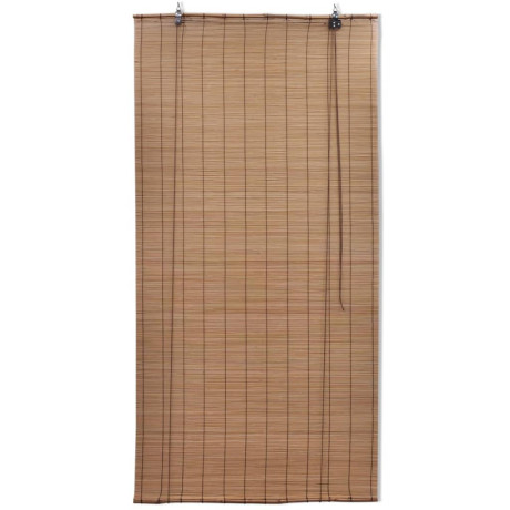 vidaXL Rolgordijn 80x160 cm bamboe bruin afbeelding2 - 1