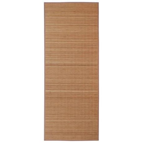 vidaXL Tapijt rechthoekig 80x300 cm bamboe bruin afbeelding2 - 1