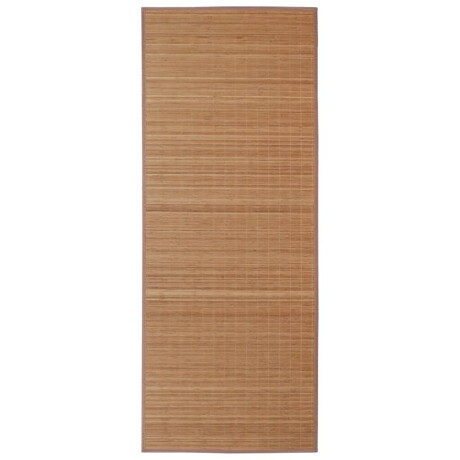 vidaXL Tapijt rechthoekig 120x180 cm bamboe bruin afbeelding2 - 1