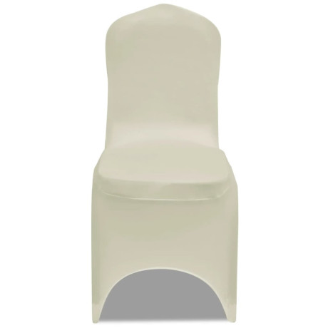 vidaXL Hoes voor stoelen 50 stuks (creme) afbeelding2 - 1