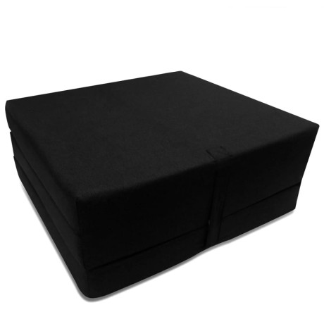vidaXL Schuimmatras opklapbaar zwart 190x70x9 cm afbeelding2 - 1