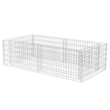 vidaXL Gabion plantenbak 180x90x50 cm gegalvaniseerd staal afbeelding2 - 1