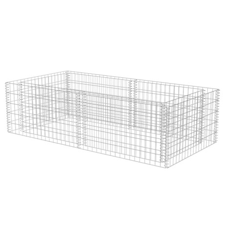 vidaXL Gabion plantenbak 180x90x50 cm gegalvaniseerd staal afbeelding2 - 1