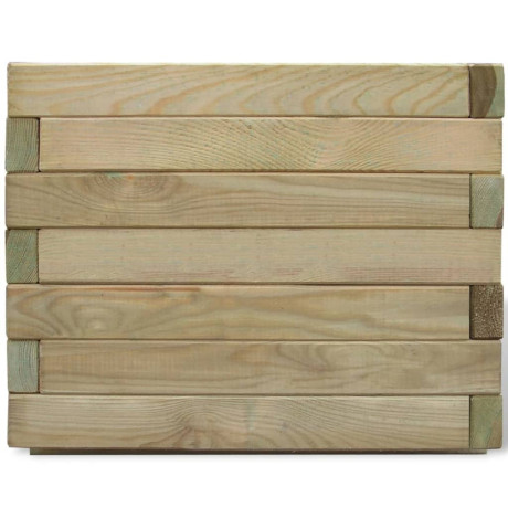 vidaXL Plantenbak verhoogd vierkant 50x50x40 cm hout afbeelding2 - 1