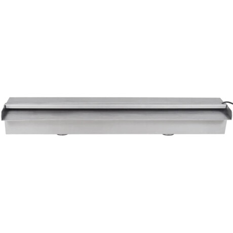 vidaXL Zwembadwaterval met LED's rechthoekig 60 cm roestvrij staal afbeelding2 - 1