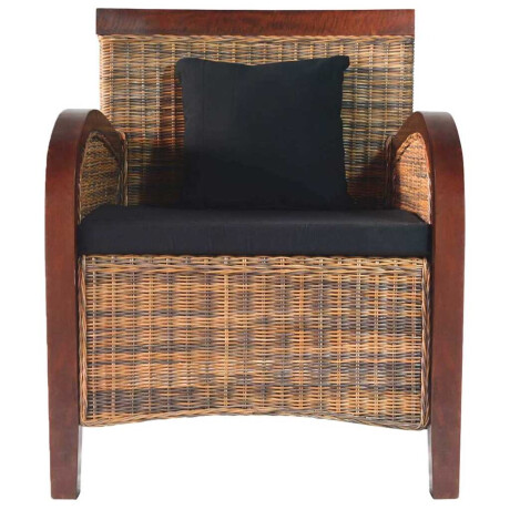 vidaXL Fauteuil handgeweven rattan afbeelding2 - 1