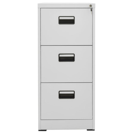 vidaXL Archiefkast 46x62x102,5 cm staal lichtgrijs afbeelding2 - 1