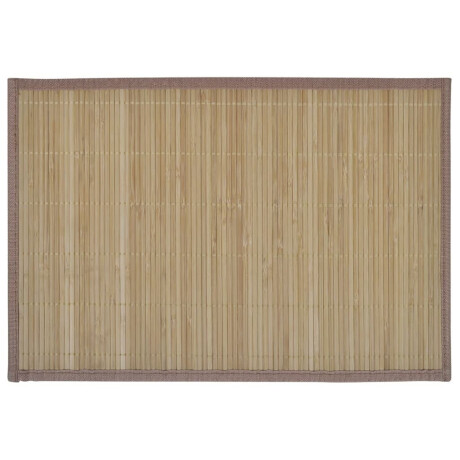 vidaXL 6 st Placemats 30x45 cm bamboe bruin afbeelding2 - 1