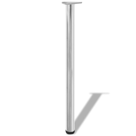 vidaXL Tafelpoten in hoogte verstelbaar chroom 870 mm 4 st afbeelding2 - 1