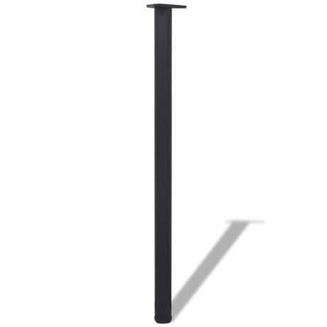 vidaXL Tafelpoten in hoogte verstelbaar zwart 1100 mm 4 st afbeelding2 - 1