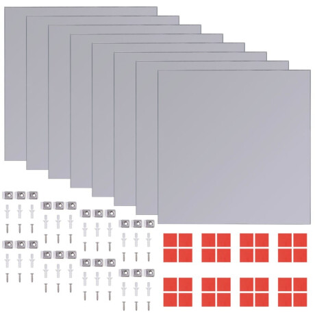 vidaXL Spiegeltegels frameloos 8 st 20,5 cm glas afbeelding2 - 1