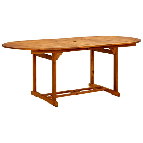 vidaXL Tuintafel 200x100x75 cm massief acaciahout afbeelding2 - 1