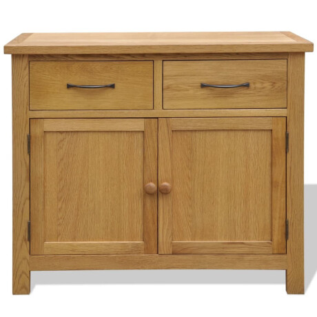 vidaXL Dressoir 90x33,5x83 cm massief eikenhout afbeelding2 - 1
