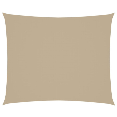 vidaXL Zonnescherm rechthoekig 4x6 m oxford stof beige afbeelding2 - 1