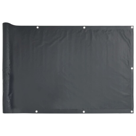 vidaXL Balkonscherm Oxford textiel 75x400 cm antraciet afbeelding2 - 1