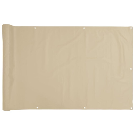 vidaXL Balkonscherm Oxford textiel 75x400 cm beige afbeelding2 - 1