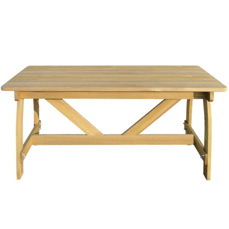 vidaXL Tuintafel 150x74x75 cm geïmpregneerd grenenhout afbeelding2 - 1