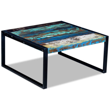 vidaXL Salontafel 80x80x40 cm massief gerecycled hout afbeelding2 - 1