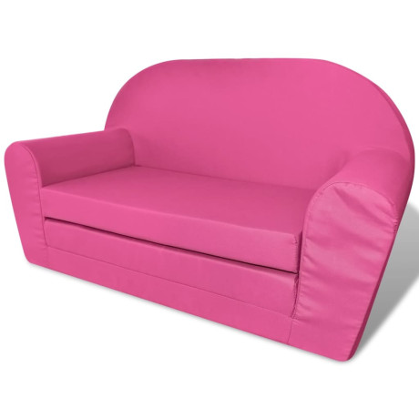vidaXL Loungestoel voor kinderen uitklapbaar roze afbeelding2 - 1