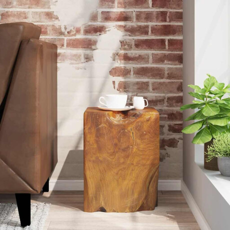 vidaXL Kruk massief teakhout afbeelding2 - 1