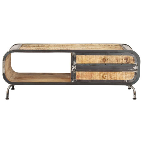 vidaXL Salontafel 100x50x35 cm massief mangohout afbeelding2 - 1