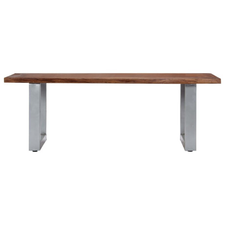 vidaXL Salontafel met natuurlijke randen 115x60x40 cm acaciahout afbeelding2 - 1