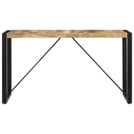 vidaXL Eettafel 140x70x75 cm massief mangohout afbeelding2 - 1