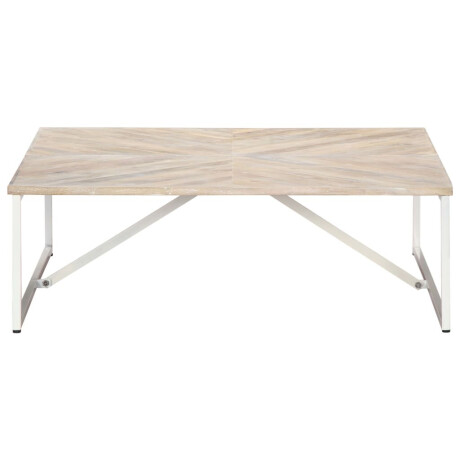 vidaXL Salontafel 110x110x36 cm massief mangohout afbeelding2 - 1