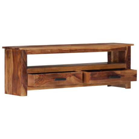 vidaXL Tv-meubel 118x30x40 cm massief hout afbeelding2 - 1