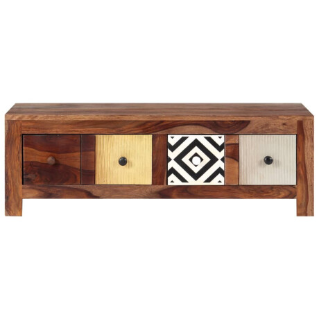 vidaXL Salontafel 90x50x30 cm massief acaciahout afbeelding2 - 1