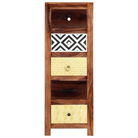 vidaXL Bijzetkast 40x30x110 cm massief acaciahout afbeelding2 - 1