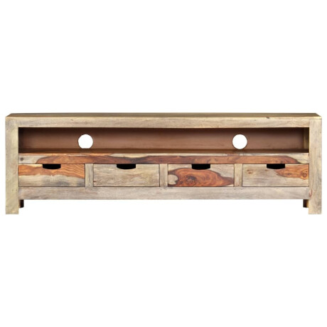 vidaXL TV-meubel 130x30x40 cm massief acaciahout afbeelding2 - 1