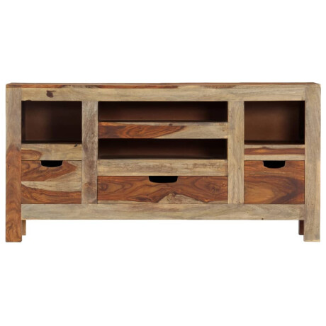 vidaXL Dressoir 100x30x50 cm massief acaciahout grijs afbeelding2 - 1